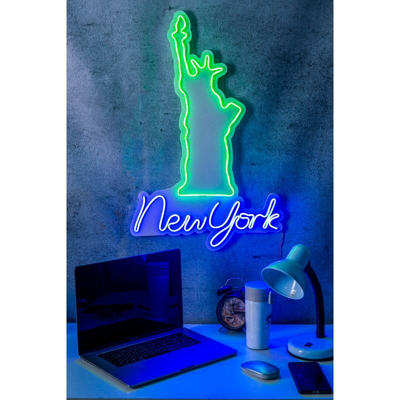 27.6" US Novelty New York Statue of Liberty Led Neon Sign Wall Décor
